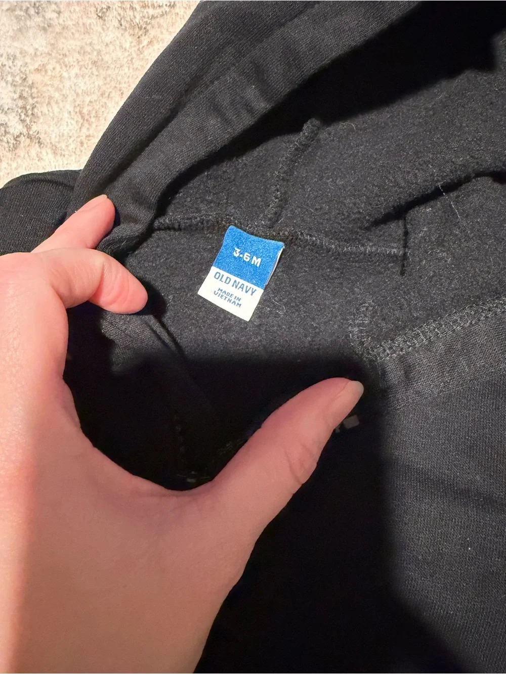 Old Navy black hooded
